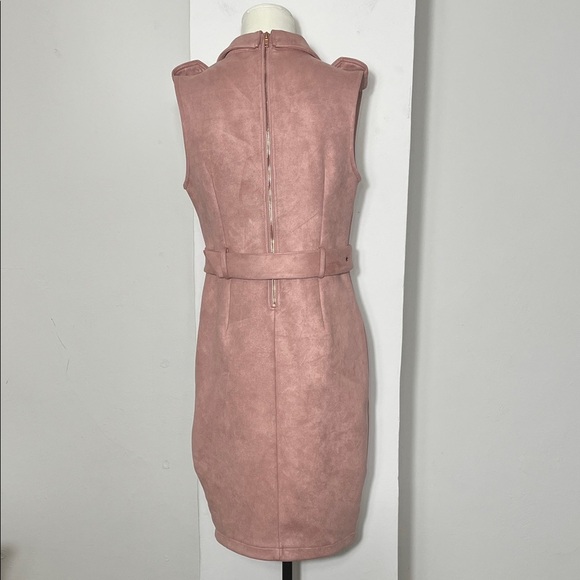 Fashion Nova Pink Sleeveless Belted Mini Dress - Picture 8 of 12